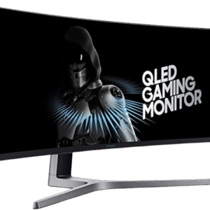 Samsung 49-Inch CHG90 144Hz Curved Gaming Monitor (LC49HG90DMNXZA) – Super Ultrawide Screen QLED